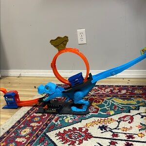 Blue and Orange Dinosaur Adventure Track Set